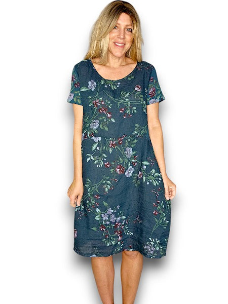 Helga May Dark Jade Lingonberry Small Jungle Dress