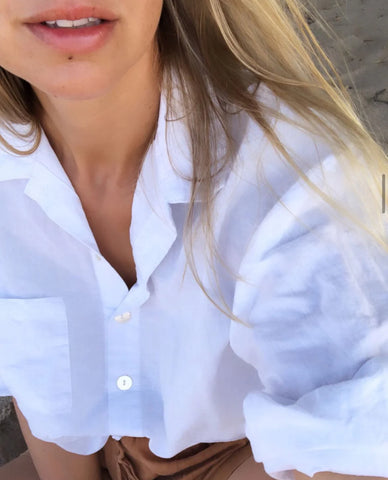 LE EDIT | Your Boyfriends White Linen Shirt