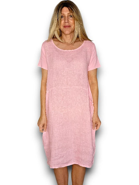 Helga May Baby Pink Plain Small Jungle Dres