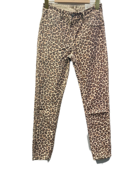 Reversible Stretch Denim Leopard Print/Taupe Jean