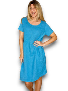 Helga May Turquoise Plain Small Jungle Dres