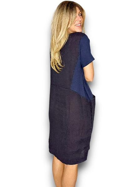 Helga May Navy Plain Small Jungle Dres