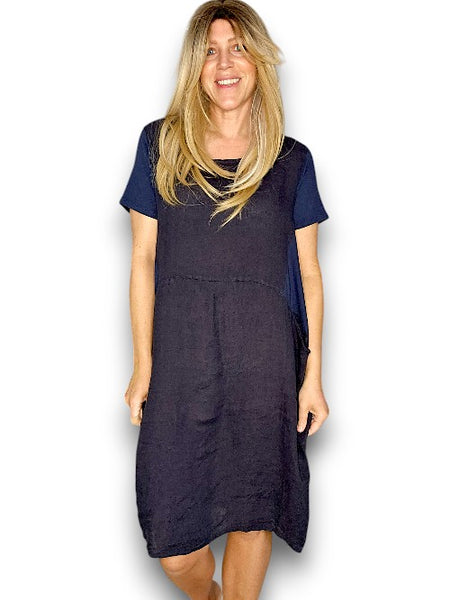 Helga May Navy Plain Small Jungle Dres