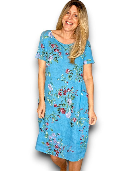 Helga May Turquoise Lingonberry Small Jungle Dress