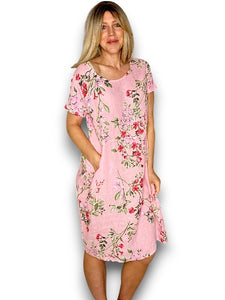 Helga May Baby Pink Lingonberry Small Jungle Dress