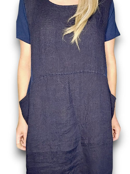 Helga May Navy Plain Small Jungle Dres