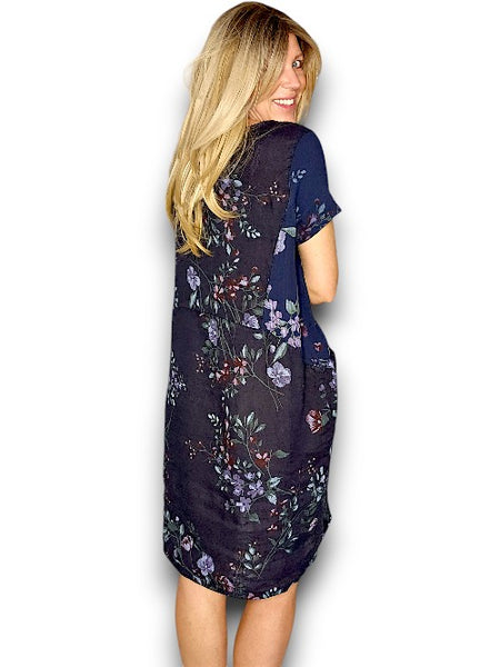 Helga May Navy Lingonberry Small Jungle Dress