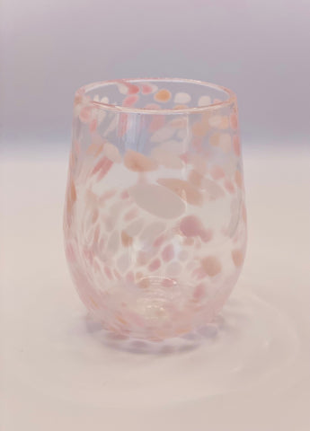 Grinter Glass | Set Of 3 Handblown Glass Tumblers | Flamingo | Handmade in NZ