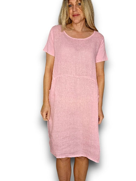 Helga May Baby Pink Plain Small Jungle Dres