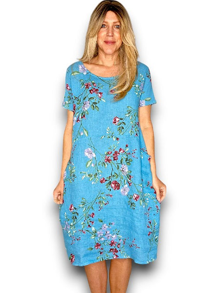 Helga May Turquoise Lingonberry Small Jungle Dress