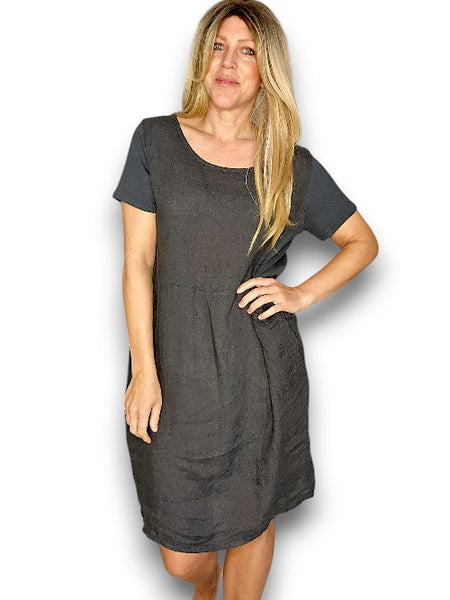 Helga May Grey Plain Small Jungle Dress