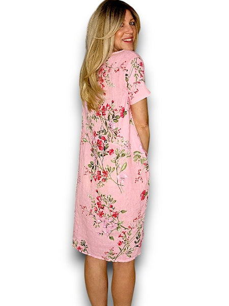 Helga May Baby Pink Lingonberry Small Jungle Dress